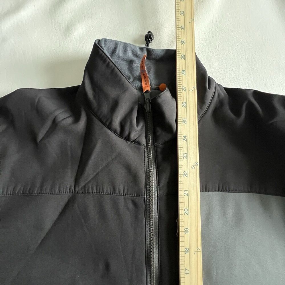 FIELD GEAR Mens Size‎ Large Full Zip Black Jacket with Zip Chest Pocket - Picture 8 of 8